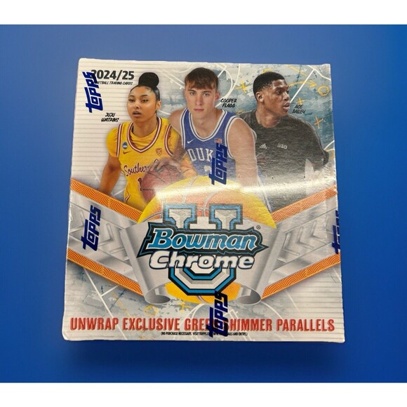 2024-25 Bowman University Chrome Basketball MEGA BOX (60 Cards) New FLAGG, Ju Ju - Picture 2 of 2
